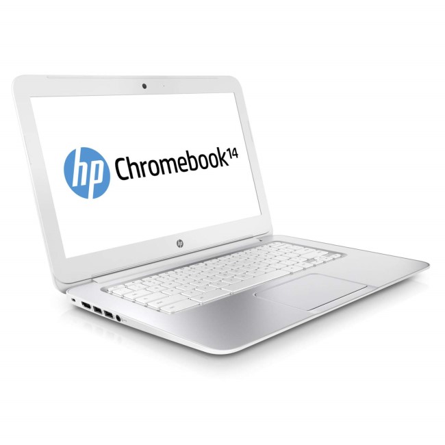 GRADE A1 - As new but box opened - HP Chromebook 14 G1 4GB 16GB SSD 14 inch Chromebook in White