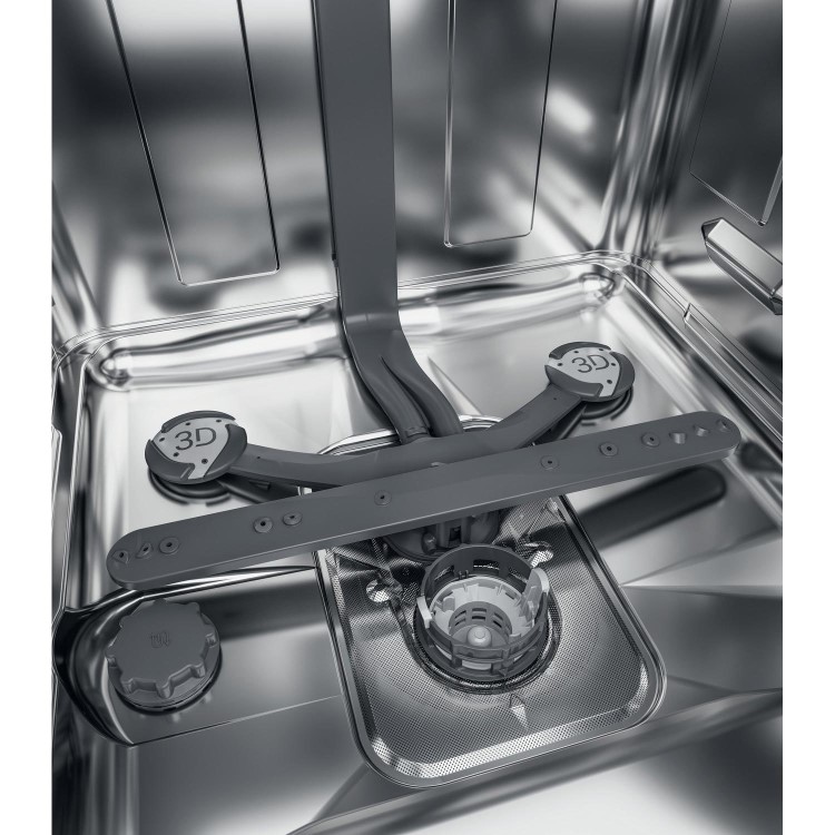 Refurbished Hotpoint H7FHP43XUK Maxi Space Freestanding 15 Place Setting Dishwasher Silver