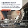Refurbished Hotpoint H7FHP43XUK Maxi Space Freestanding 15 Place Setting Dishwasher Silver