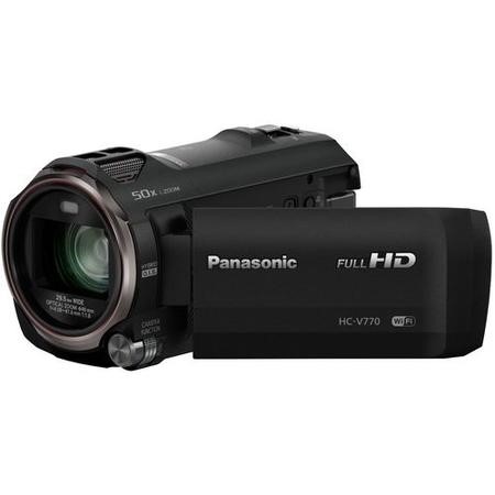 Panasonic HC-V770 Camcorder Black FHD 12.76MP 20xZoom 3.0LCD WiFi