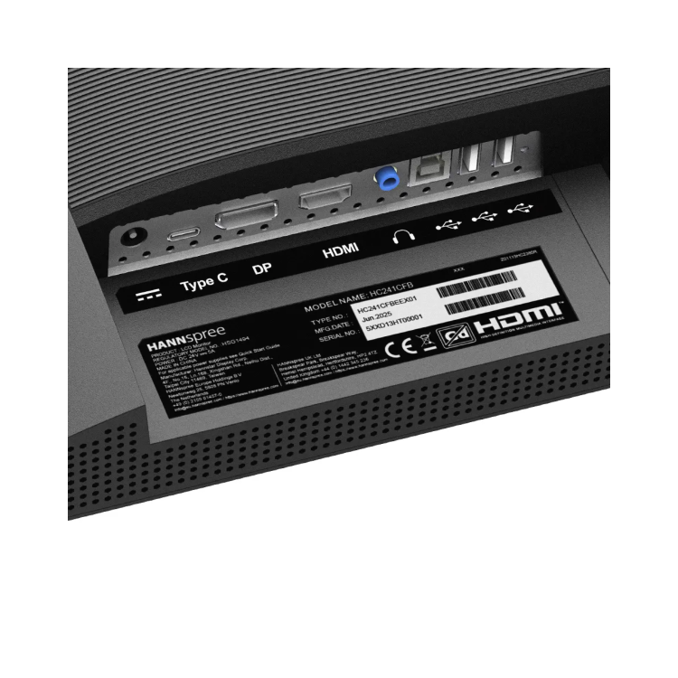 Hannspree HC241CFB 24" IPS Full HD 100Hz USB-C Monitor