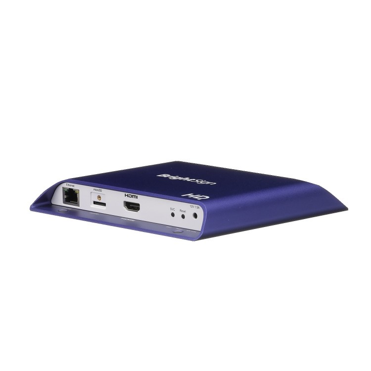 BrightSign H.265 Full HD mainstream HTML5 player with standard I/O package