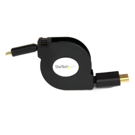 StarTech.com 4ft Retractable High Speed HDMI&reg; Cable -HDMI to HDMI Mini - M/M