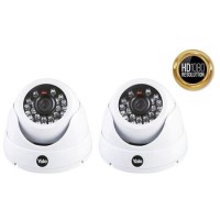 Yale HD 1080p Indoor Dome Analogue Camera with 30m Night Vision - 2 Pack Yale HD 1080p Indoor Dome Analogue Camera with 30m Night Vision - 2 Pack