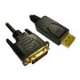 OEM 1 Meter Display Port M to DVI-D M Cable Black
