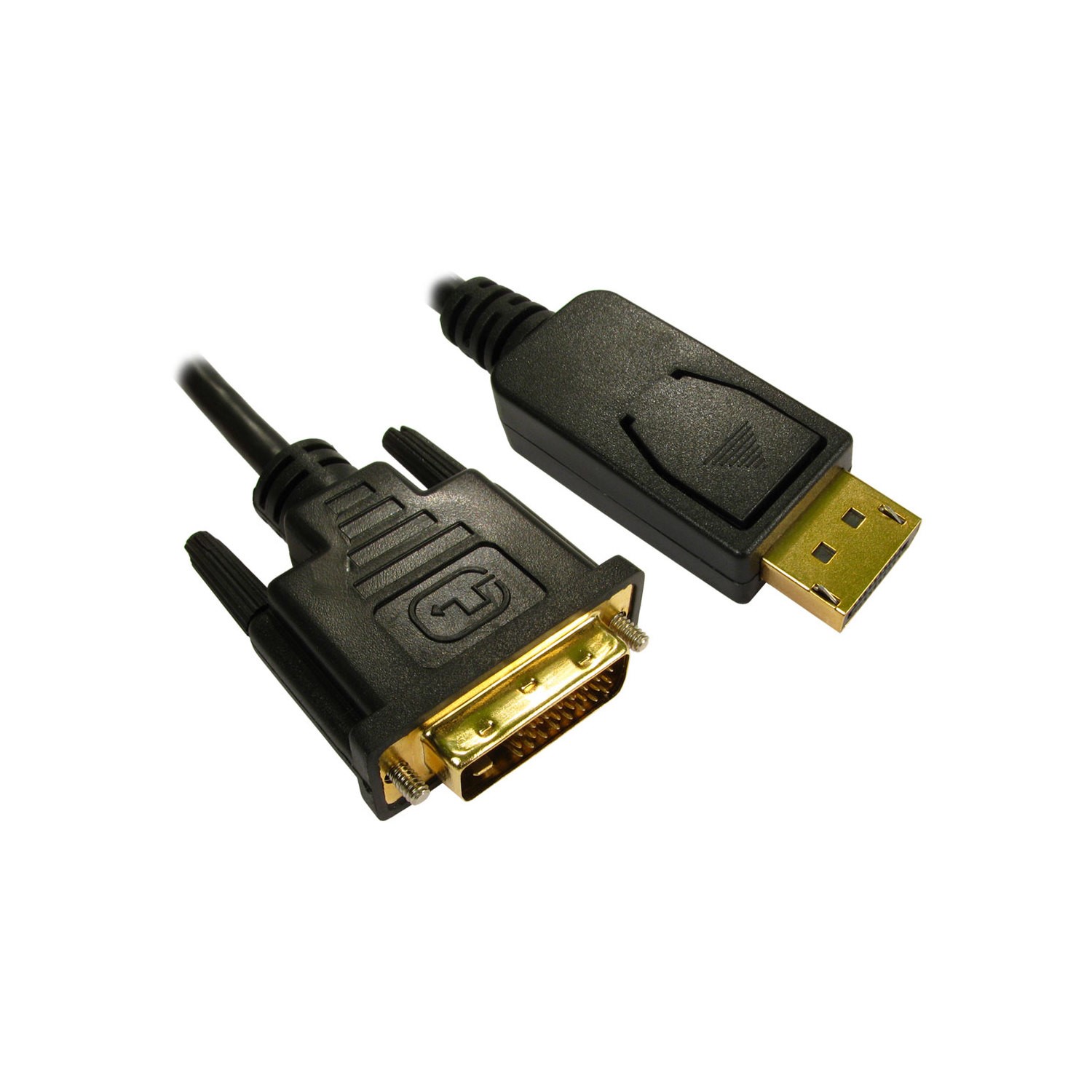 1 Meter Display Port M to DVI D M Cable