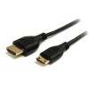 StarTech.com 6 ft Slim High Speed HDMI&amp;reg; Cable with Ethernet - HDMI to HDMI Mini M/M
