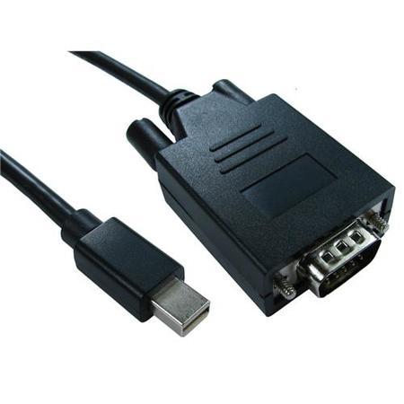 2m Mini Display Port M - VGA M Cable in Black