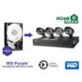 GRADE A2 - HomeGuard DIY 1TB 4 Channel CCTV Security Kit with 2x 480TVL Cameras