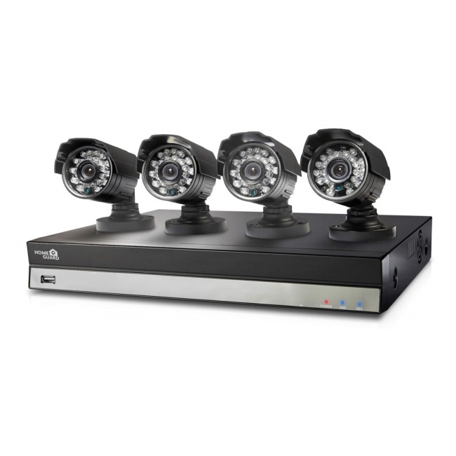 HomeGuard DIY 1TB 8 Channel CCTV Kit with 4x 480TVL Camera