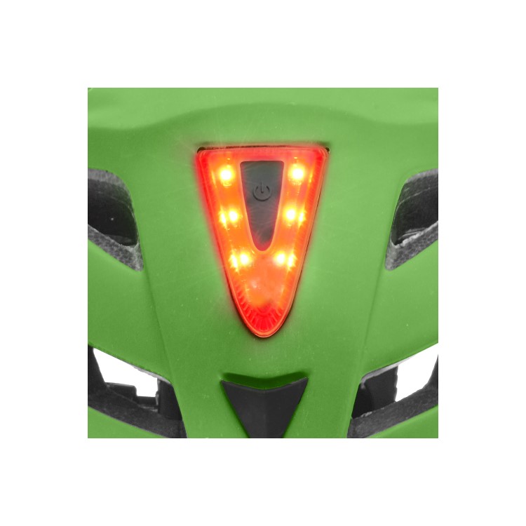 Oxford Metro V Helmet with Rear Light in Fluo Green - S/M 52-59cm