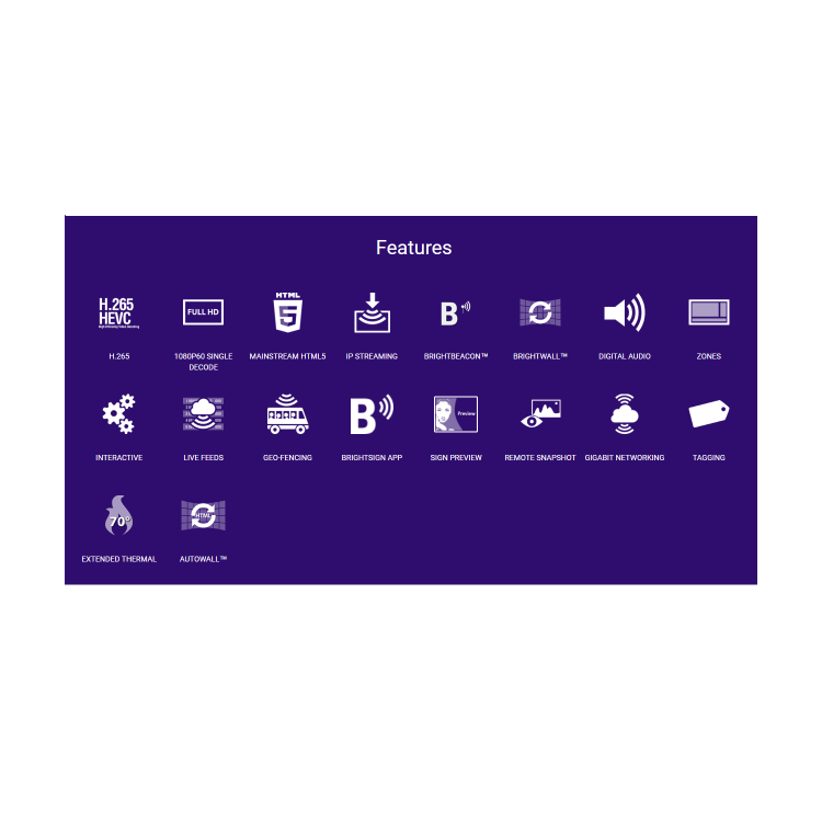 BrightSign HO523 OPS Compatible Full HD Media Player