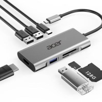 GRADE A1 - Acer 7in1 Type C port Hub