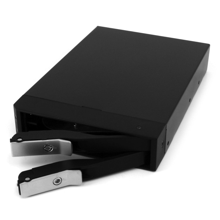 StarTech.com 3.5in Trayless Hot Swap SATA Mobile Rack for Dual 2.5in Hard Drives