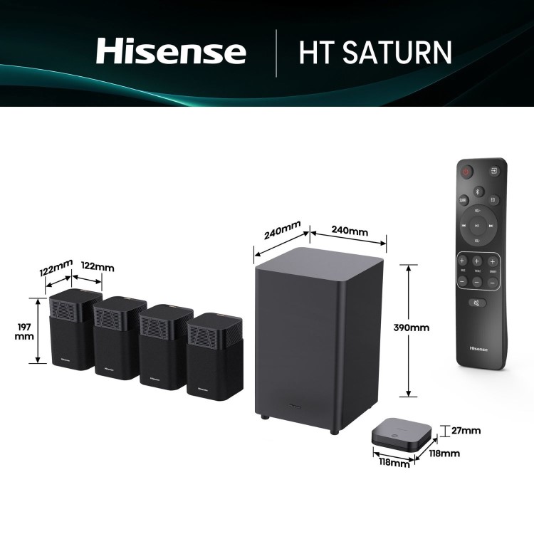Hisense HT Saturn 4.1.2ch Sound Bar