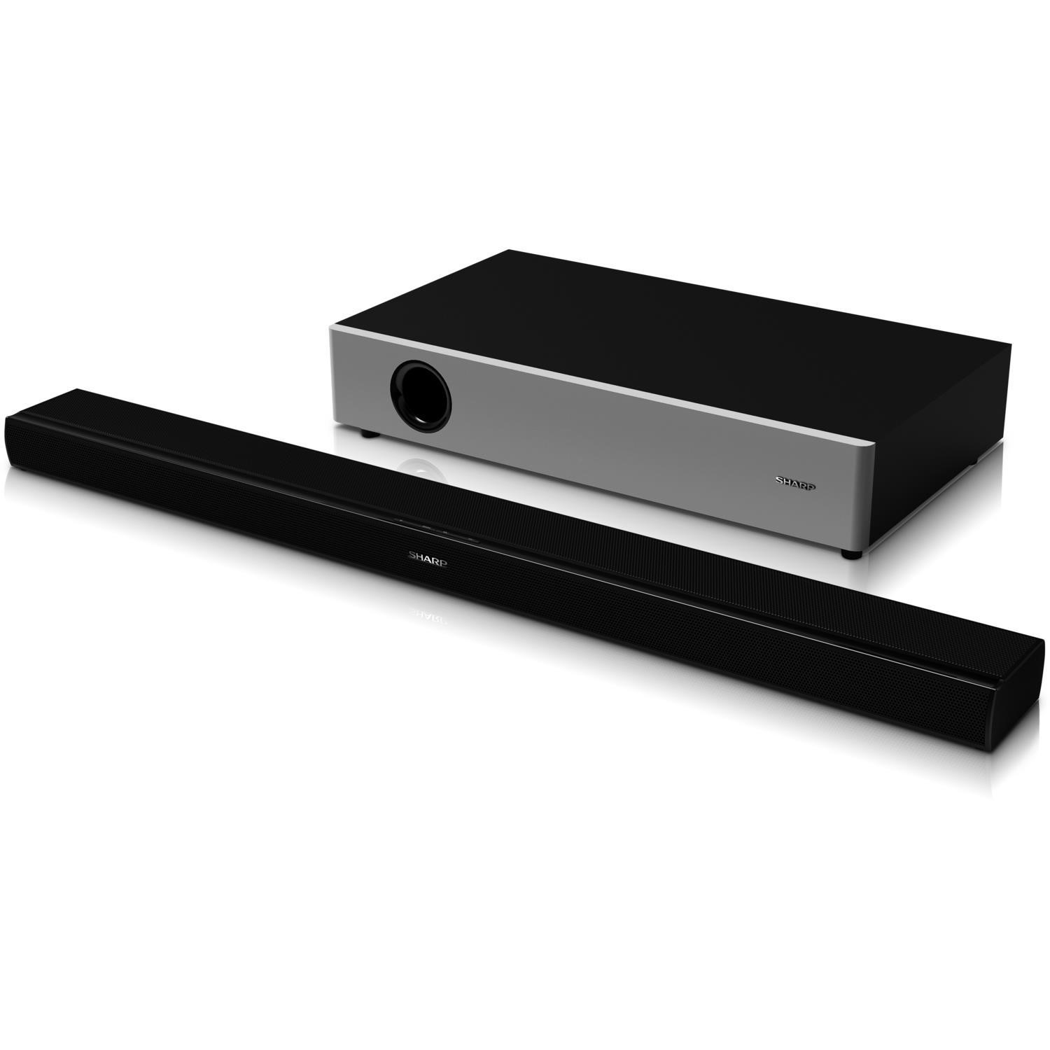 Sharp 360W 2.1 Channel Bluetooth Soundbar with Wireless Subwoofer ...
