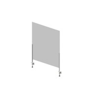 Hygiene Tech Protective Screen Perspex 1Metre High with Desk Clamps - 100cm x 75cm x 4mm Hygiene Tech Protective Screen Perspex 1Metre High with Desk Clamps - 100cm x 75cm x 4mm