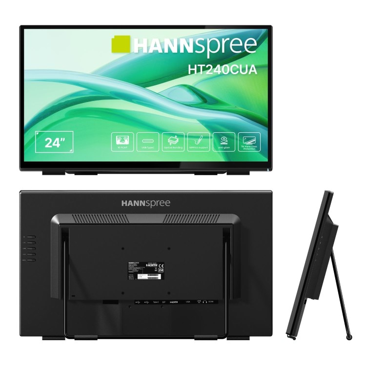 Hannspree HT240CUA 24" VA Full HD USB-C 100Hz 10 Points P-Cap Touch Monitor