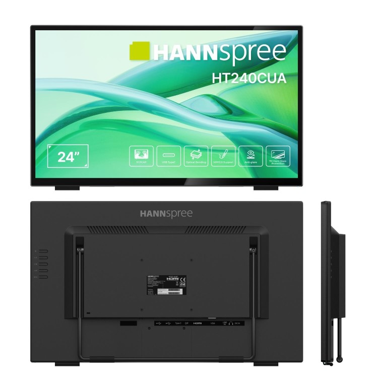 Hannspree HT240CUA 24" VA Full HD USB-C 100Hz 10 Points P-Cap Touch Monitor