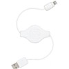 Retractable CHARGE &amp; SYNC CABLE FOR LIGHTNING DEVICES  White