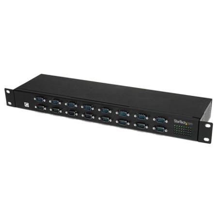 StarTech.com 16 Port Rackmount FTDI USB to Serial COM Adapter Hub ...