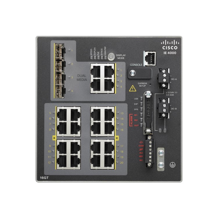 IE 4000 16 x RJ45 10/100/1000M  4 x 1G Combo   LAN Base