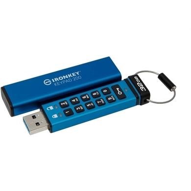 Kingston IronKey Keypad 200 32GB Encrypted USB 3.2 Flash Drive