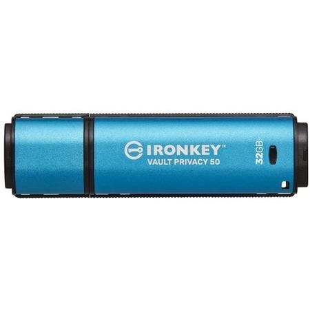 Kingston IronKey Vault Privacy 32GB Encrypted USB 3.0 Flash Drive