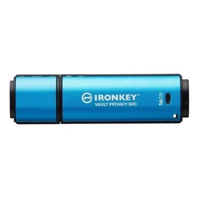 Kingston IronKey Vault Privacy 16GB Encrypted USB-C 3.2 Flash Drive