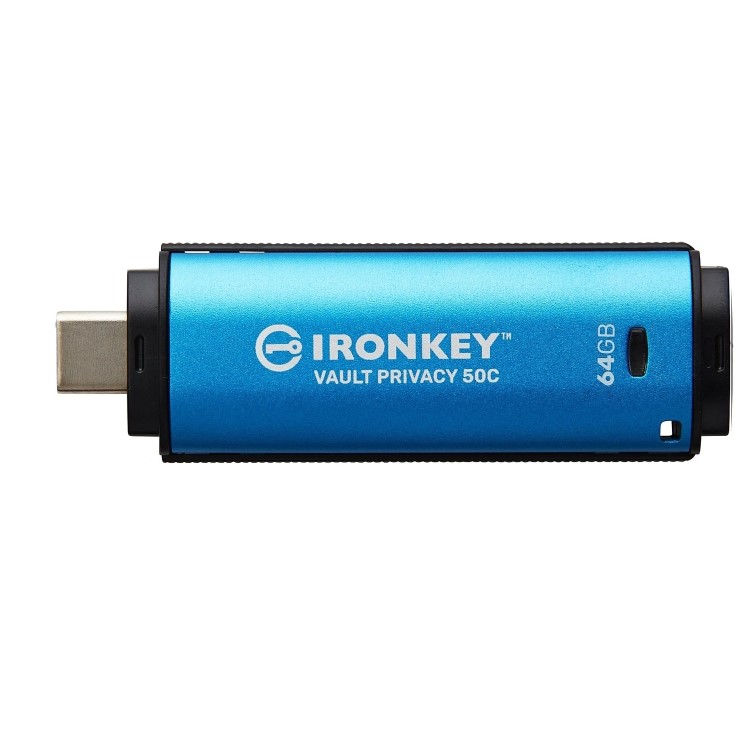 Kingston IronKey Vault Privacy 64GB Encrypted USB-C 3.2 Flash Drive
