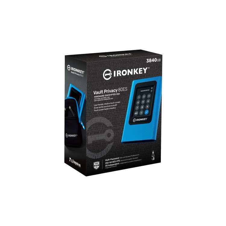Kingston IronKey Vault Privacy 7.68TB Encrypted External SSD