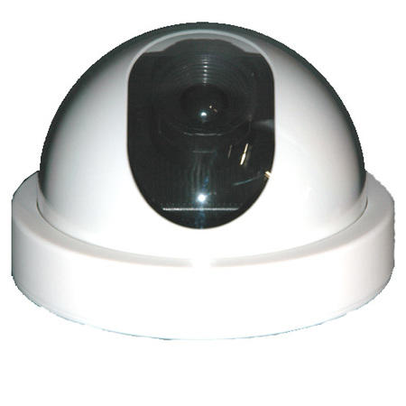 Internal Dummy Dome CCTV Camera with flashing LED light - White