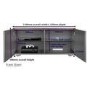 Frank Olsen INTEL1100GRY Grey TV Cabinet for up to 55'' TVs
