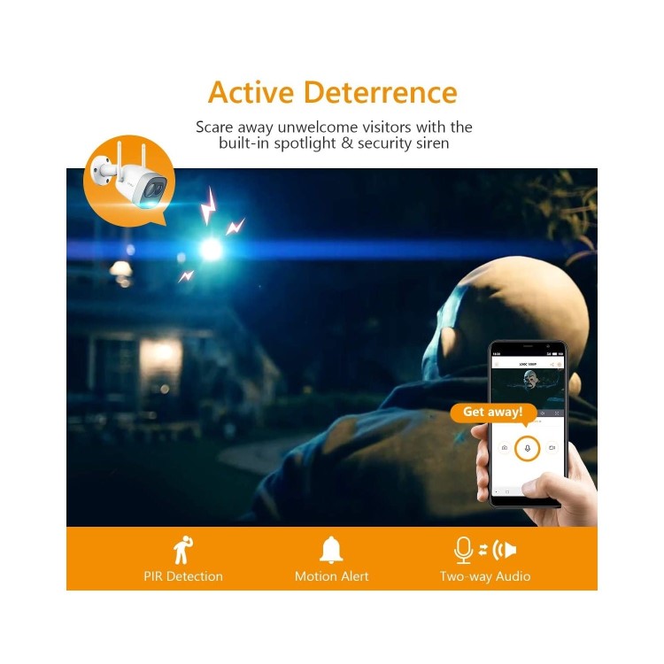 IMOU Bullet Lite 1080p HD Motion Sensing IP Bullet Camera - 1 Pack 
