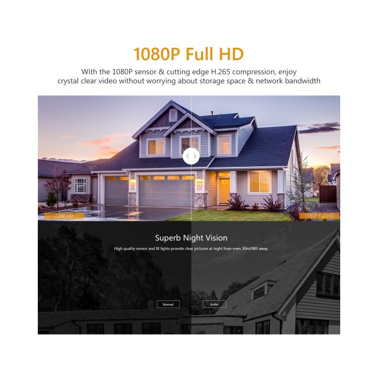 IMOU Bullet Lite 1080p HD Motion Sensing IP Bullet Camera - 1 Pack 
