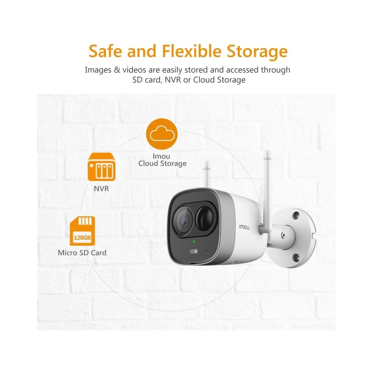 IMOU Bullet Lite 1080p HD Motion Sensing IP Bullet Camera - 1 Pack 