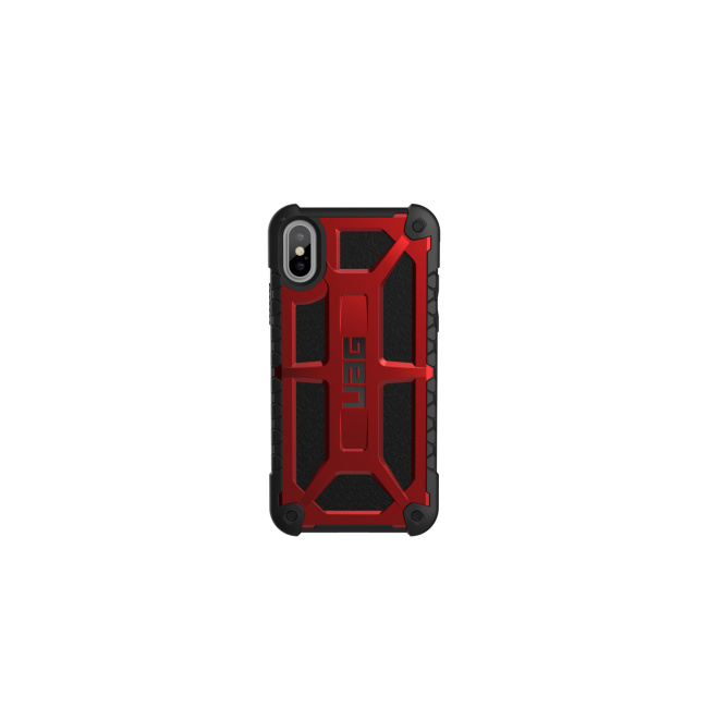 UAG iPhone X 5.8 Screen Monarch Case - Crimson/Black/Black Logo