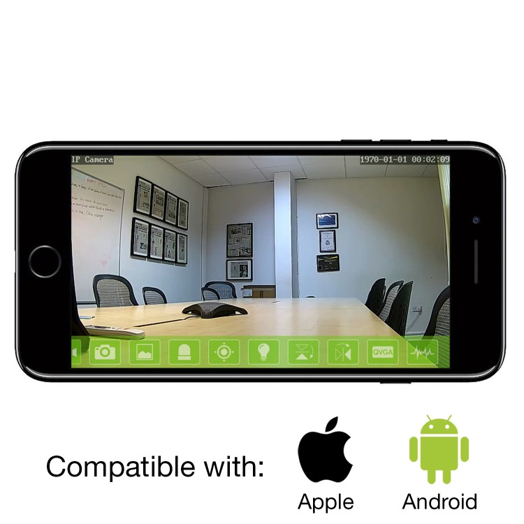 electriQ HD 720p Wifi Baby Monitoring Pan Tilt Zoom Camera with 2-way Audio & dedicated App
