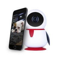 GRADE A1 - electriQ HD 1080p Wifi Pet Monitoring Pan Tilt Zoom Camera with 2-way Audio & dedicated App
