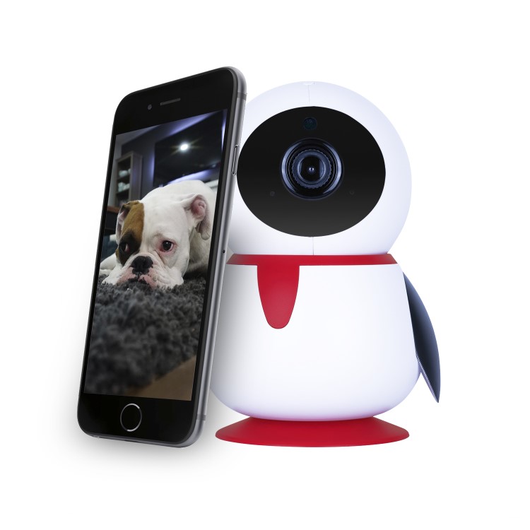 GRADE A1 - electriQ HD 1080p Wifi Pet Monitoring Pan Tilt Zoom Camera with 2-way Audio & dedicated App