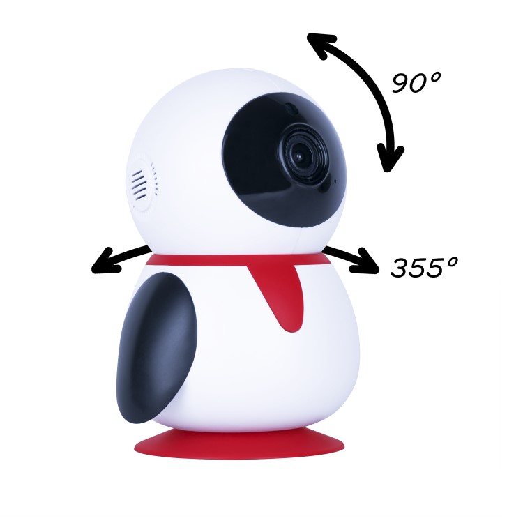 GRADE A1 - electriQ HD 1080p Wifi Pet Monitoring Pan Tilt Zoom Camera with 2-way Audio & dedicated App