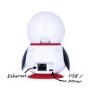 GRADE A1 - electriQ HD 1080p Wifi Pet Monitoring Pan Tilt Zoom Camera with 2-way Audio & dedicated App