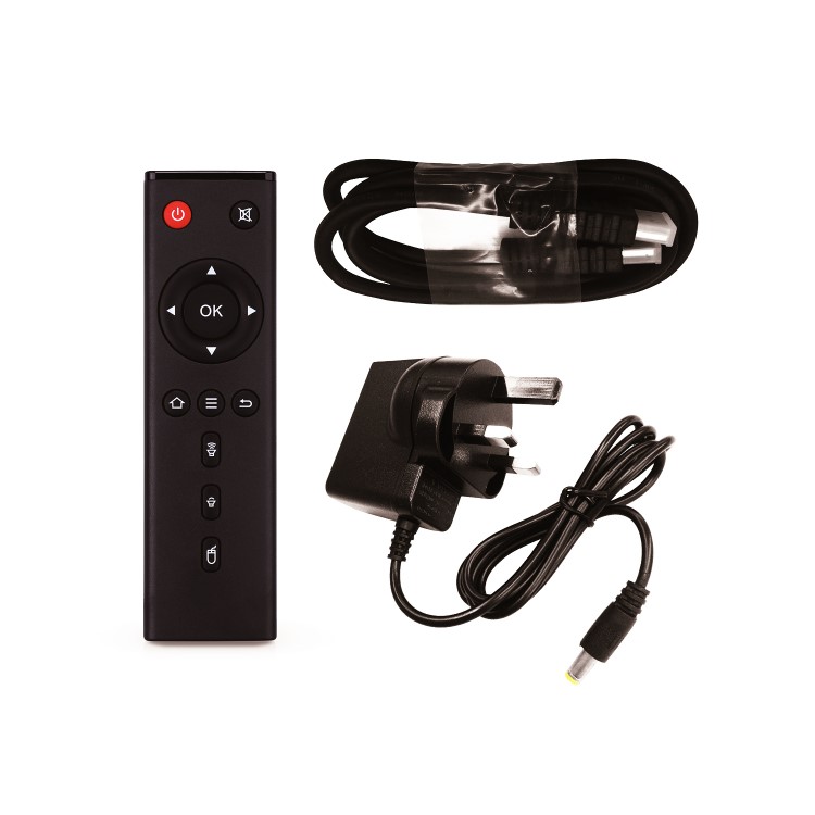 electriQ 4K Ultra HD HDR Android 7.1 Quad Core TV Smart Box with 1GB RAM/16GB ROM and Remote Control