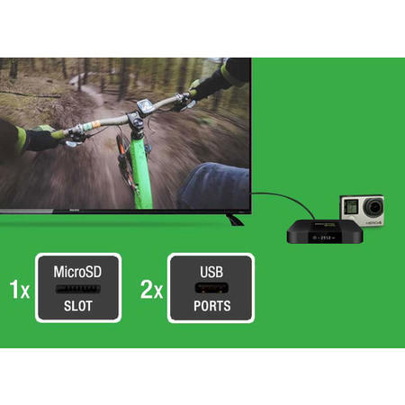 electriQ 4K Ultra HD HDR Android 7.1 Quad Core TV Smart Box with 1GB RAM/16GB ROM and Remote Control
