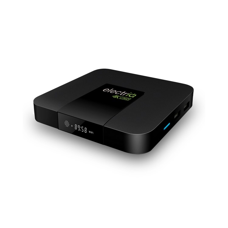electriQ 4K Ultra HD HDR Android 7.1 Quad Core TV Smart Box with 1GB RAM/16GB ROM and Remote Control