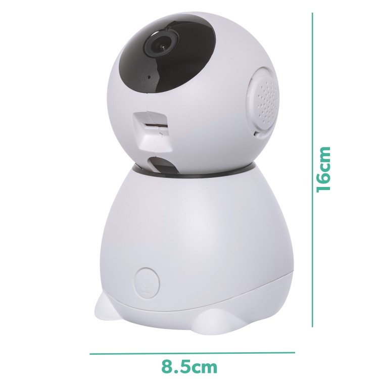WiFi Smart 1080p HD Pet Camera with Infrared Night Vision Wide Viewing Angle and 2 Way Audio