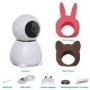 WiFi Smart 1080p HD Pet Camera with Infrared Night Vision Wide Viewing Angle and 2 Way Audio