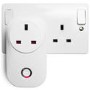 electriQ B22 Smart bulb and Wi-Fi plug Bundle 