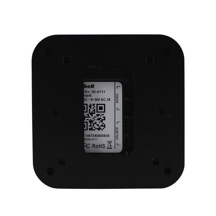electriQ Wi-Fi HD Video Doorbell with Motion Alarm Unlock Function Indoor Chime & Free App