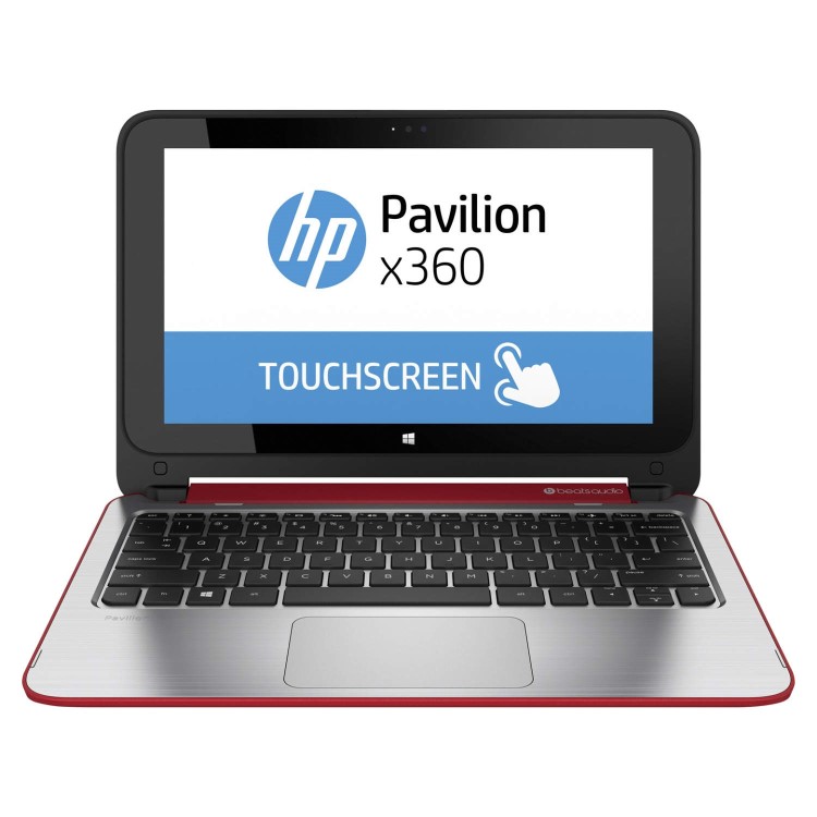 HP Pavilion 11-n001na x360 4GB 500GB Windows 8.1 Touchscreen Laptop in Red & Silver
